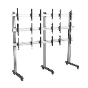 Lumi Nine Screen Video Wall Cart LVS02-946FW
