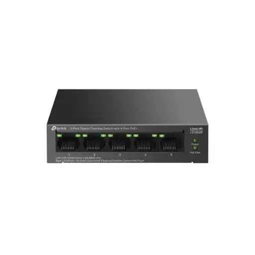 TP-Link 5-Port Gigabit Desktop Switch with 4-Port PoE+LS105GP